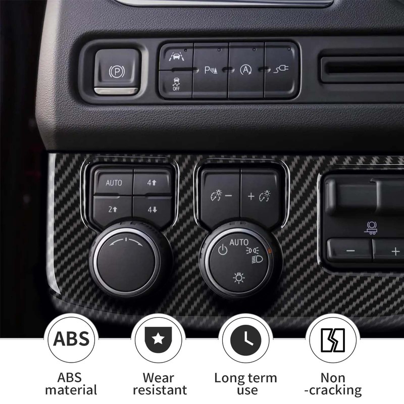 Linskip Headlight & Mode Panel Control Trim Compatible with 2021