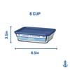 Anchor Hocking SnugFitTM Rectangular Food Storage Containers with Lids (4-Piece,