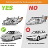 WEELMOTO Headlights Assembly for 2007-2009 Toyota Camry, Anti-Fogging Headlights Assemblies