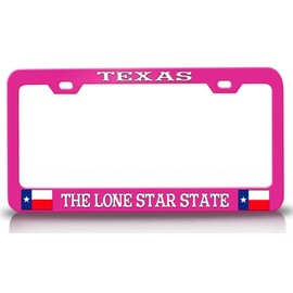 Custom Brother - Texas The Lone Star State Texas Metal Car SUV Truck License Plate Frame Pn d19