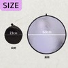 YOSHICA Round Reflector for Photography, Reflector, 2-in-1, Reversible, Silver &