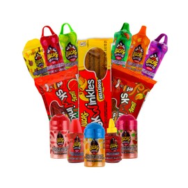 Lucas Mexican Candy Mix (14 Count) Variety of Sour, Sweet, Spicy, Include Lucas Skwinkles, Pelucas, Lucas Muecas, Baby Lucas, Gusano, Salsagheti by LookOn