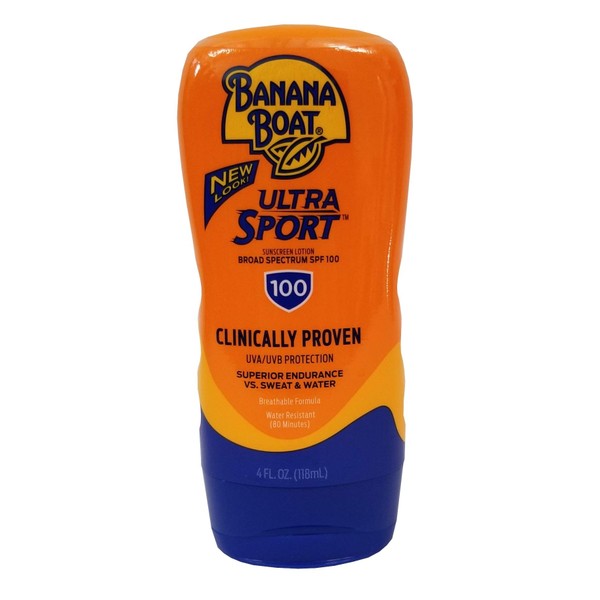 Banana Boat Sport Performance Sunscreen Lotion Spf 100 4 Ounce, 1 Count