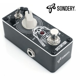 Sondery Distortion Pedal for Guitars, Recreation of 70-80’s Classical British Stack Sound, 2 Modes of Bright and Normal, True Bypass Mini Size Art Design Series