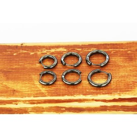 kaguyo hoop Earrings sets for Women, 4 pairs Multiple Color surgical Stainless Steel Small Hypoallergenic huggie hoop earrings sets for girls men 8-14mm (black)