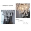 Surpars House Ceiling Light, Mini Chandelier, Silver Crystal Ceiling Lighting