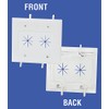 DATA COMM Electronics 45-0015-LA 2-Gang Cable Plate with Flexible Opening