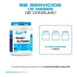Aminoácidos Bcaas + Glutamina Blu-e 1kg Varios Sabores Full