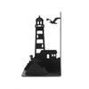 balvi Lighthouse Bookends Black Classic View of the Coast: Lighthouse