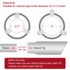 LCGP Adjustable 2.5"-3" Inlet Exhaust Tip 2.5"-3" x 4.5" x