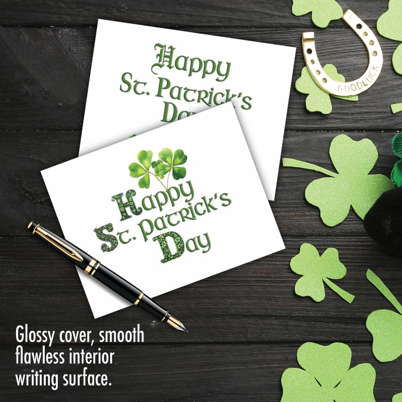 The Best Card Company 20 Assorted St. Patrick's Day Notecards