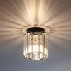 Vinilky Modern Crystal Chandelier Ceiling Light, Flush Lighting Fixture Ceiling