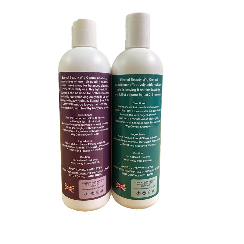 WIG SHAMPOO AND CONDITIONER FOR HUMAN & SYNTHETIC HAIR WIGS