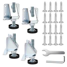 Heavy Duty Leveling Feet, 4 Pack Adjustable Furniture Levelers with 1320LB Capacity, 2" Height Adjustment, No-Flip Furniture Installation – Hex Nut Design for Flawless Leveling