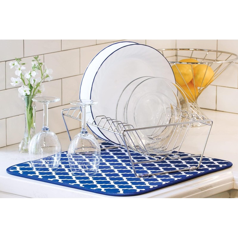 BW&HM Microfibre Dish Drying Mats for Kitchen Super Absorbent Dish