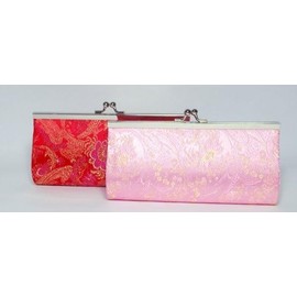 Brocade Wallet or Make-Up Cases - Light Pink