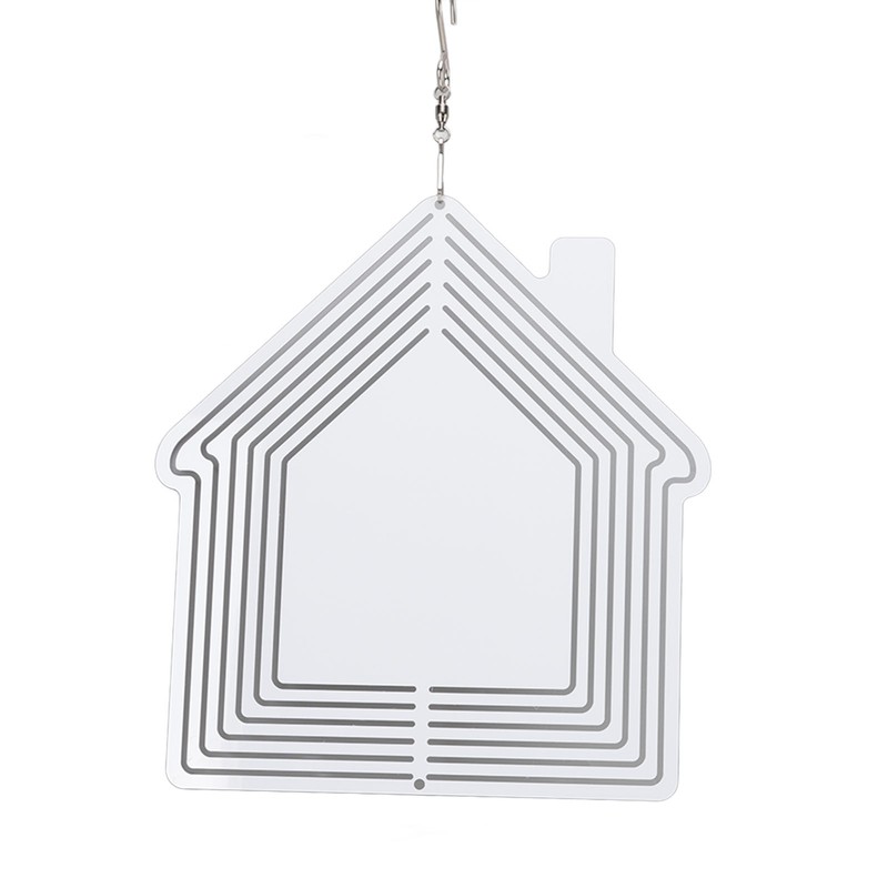 DIY Sublimation Metal Wind Spinner Hanging Blank Wind Chimes Garden