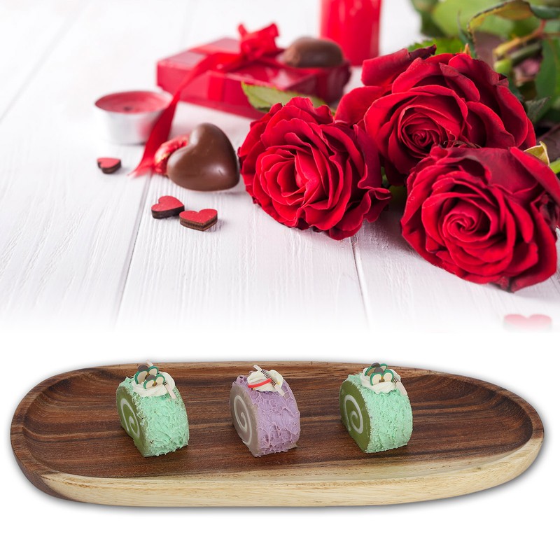 Irregular Wood Storage Tray Snack Fruit Organizer Table Accessories Fast