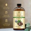 Aceite De Ricino Orgánico Handcraft Blends, 16 Onzas Líquida