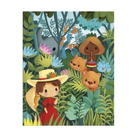 Janod - Puzzle 100 Pieces Inspired by Rousseau - Puzzle 100 Pieces Child - Educational Game - Develops Patience and Dexterity - FSC Certified - From 6 years, J02550