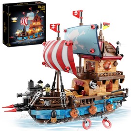 Pirate Ship Building Blocks, 916 Pieces, Pirate Clamping Blocks, Medieval Sailing Ship Model, Toy Gift for Adults, Children, Boys from 10