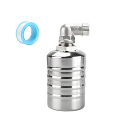 NCONCO Válvula Flotante de Control de Nivel de Agua Automática, Válvula Flotador para Tanque Controlador de Nivel de Agua Con Bola Flotante