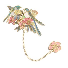 SSLBeryl Bookmarks for Book Lovers Book Marks for Reading Women Birthday Graduation Christmas Gifts for Her Cute Metal Bookmark Book Markers Stocking Stuffers for Teens (Bird)