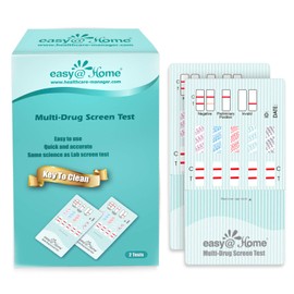 Easy@Home 12 Panel Instant Urine Drug Test - THC,COC,OPI 2000,MET,OXY,AMP,BAR,BZO,MTD,MDMA,PCP,PPX #EDOAP-1124 -Individual Wrap 12 Panel Multi Screen Urine Drug Test Kit (2 Pack) FSA or HSA Eligible