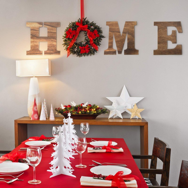 Jetec 4pc 12 Inch Farmhouse Wall Decor Home Sign Wall