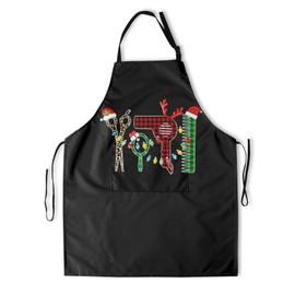 Granbey Hair Stylist Apron Hairstylist Salon Apron with Buffalo Plaid Tools and 2 Pockets Waterproof Hairdresser Barber Aprons Christmas Gifts for Hairdressers Cosmetology Gifts for Women Men
