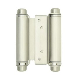 SWINGING CAFE DOORS 4" Stainless Steel Hinges, Commercial Grade Double Action Spring Hinge, Precise Door Mount Swinging Door Hinge for Cafe & Saloon Doors, Exterior Auto Close Door Hinges (Qty-1)