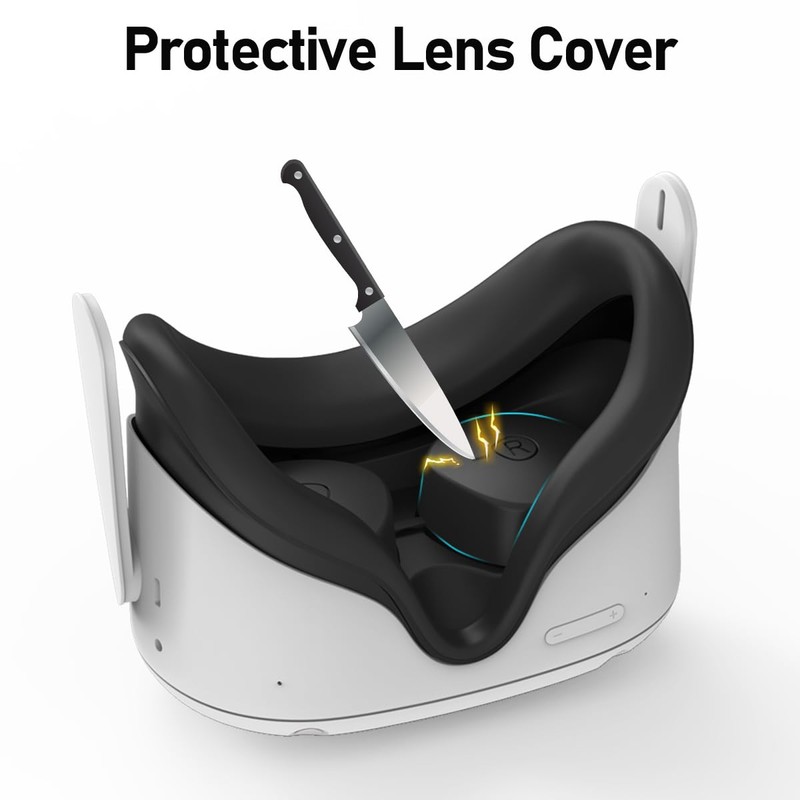 Silicone Cover for Oculus Quest 2 Face Pad with Lens