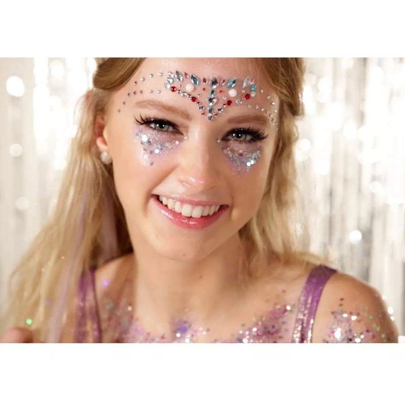 IMethod Brillo Holográfico Lentejuelas Cara Cuerpo Ojo Cabello 6 Pzs