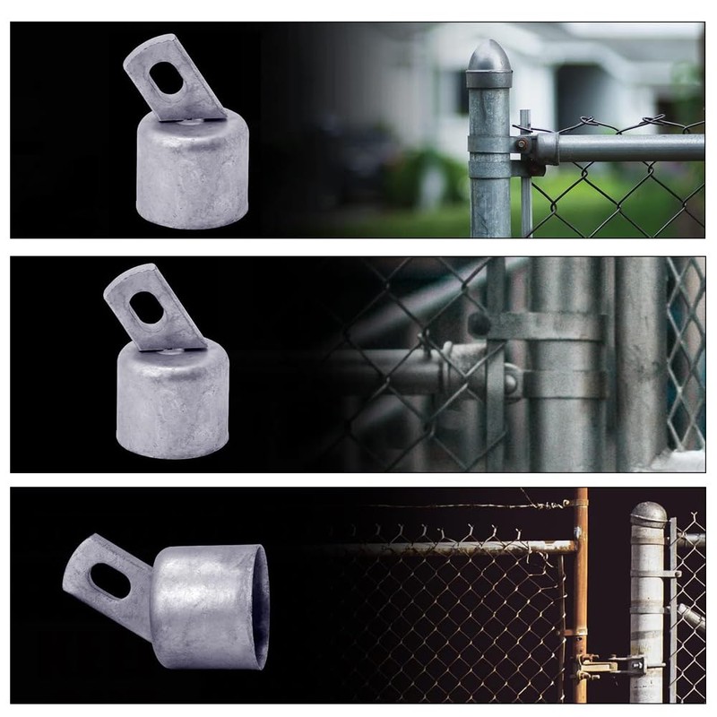 TopHomer 2PCS 38mm Diameter Hot Dip Galvanized Chain Link Fence