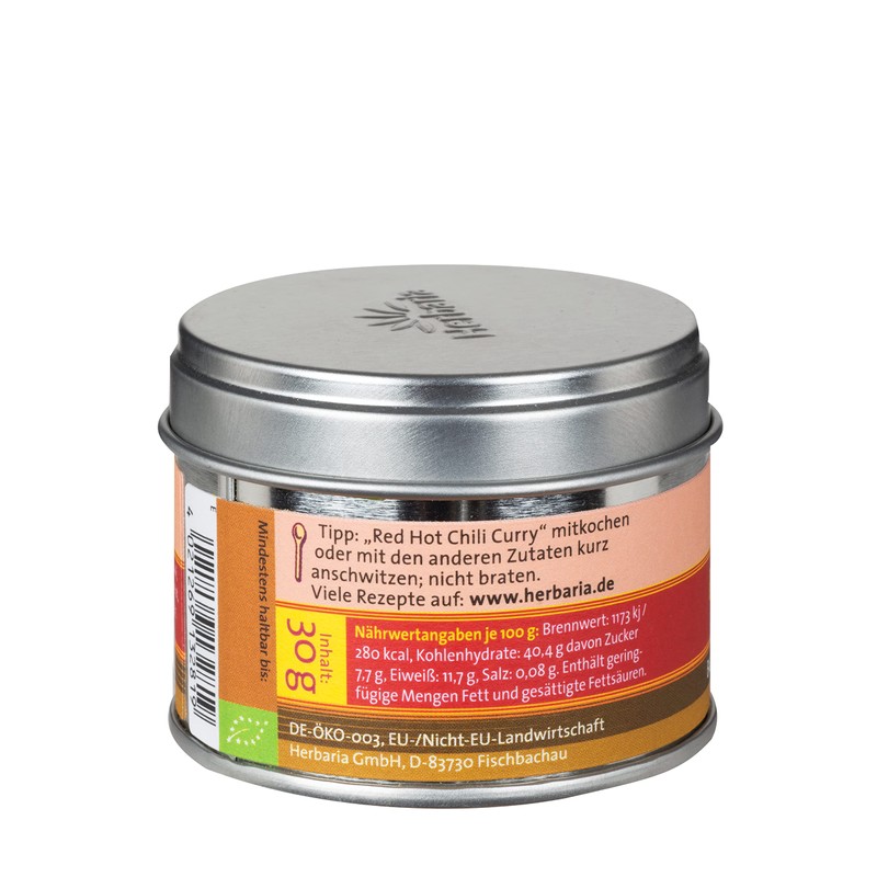 Herbaria Red Hot Chili Curry S Tin 30g