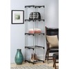 Whitmor 5 Tier Shelf Tower - Closet Storage Organizer,Silver