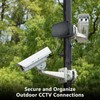 NineLeaf Black IP66 Waterproof Outdoor Junction Box, 4.9"x3.3"x2.3" PVC/ABS Weatherproof
