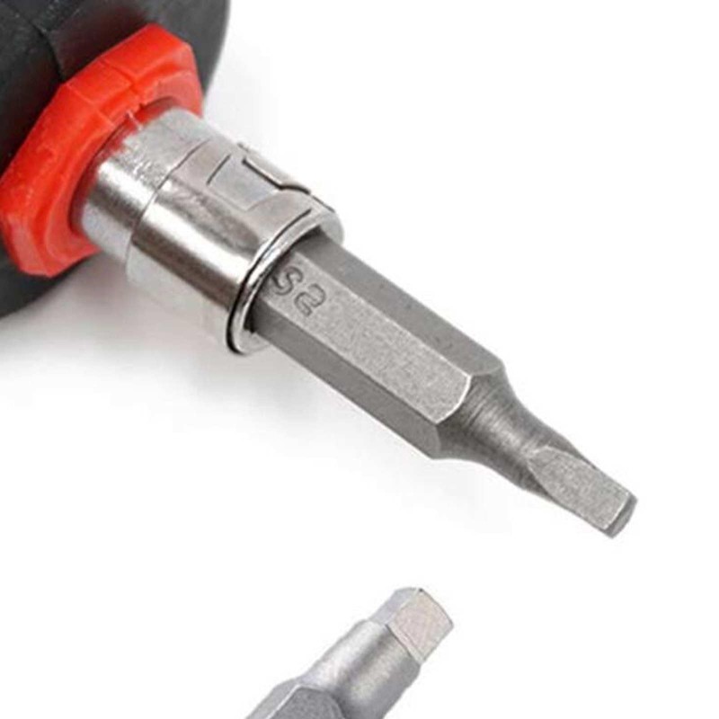 50mm Square Head Screwdriver Bit Set with 1/4 Inch Hex