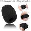 12 Pcs Headset Microphone Covers Foam, Microphone Foam Cover, Microphone