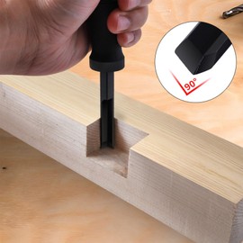 Right Angle Corner Chisel, 90° Square Mortise Chisel, Corner Wood Chisel with Hinge Recess Angle Tool for Cutting Square Insert Holes, Door Installation