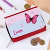 Striefchen® Children's Wallet with Butterfly and Name, red