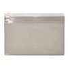 3 Pocket Clear Pouch, Clear, Gray