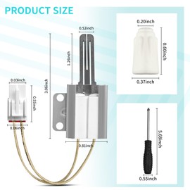MEE61841401 Gas Oven Range Burner Igniter Replacement for LG Gas Range LRG LSS LDG LSG LTG Series, Replace MEE61841403 MEE63084901 with Screwdriver