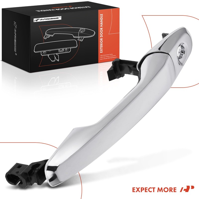 A-Premium Front Left Driver Side Exterior Door Handle with Keyhole