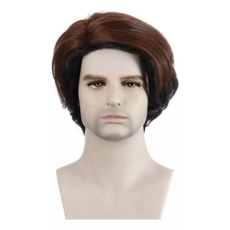 generic Peluca Corta Ondulada Para Hombre Peinado Diario Pelucas Mar