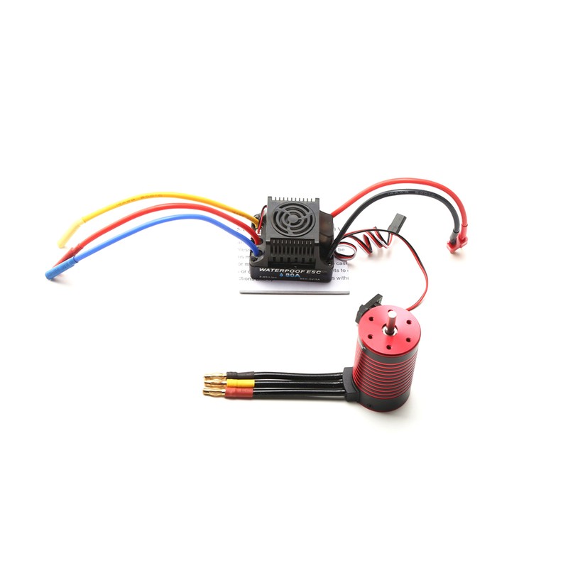 GTSKYTENRC Waterproof 3660 Brushless Motor 4200KV with 80A Brushless ESC