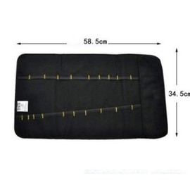 Chiloskit 22 Pocket Tool Roll Organizer Wrench Roll Wrench Organizer Pouch Tool Organizer Roll Up Tool Bag for Electrician, HVAC, Plumber, Carpenter or Mechanic