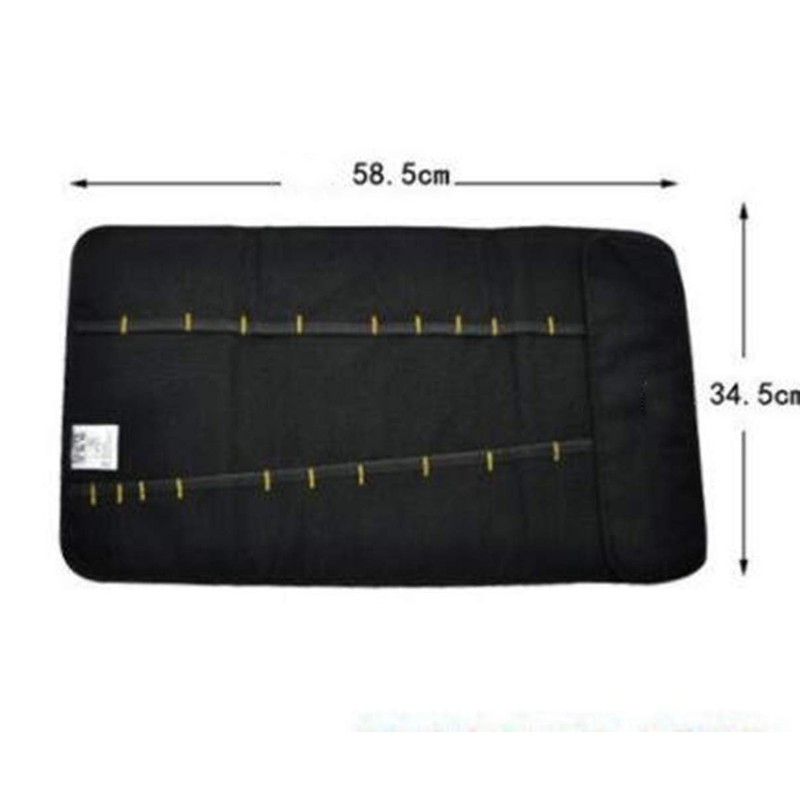 Chiloskit 22 Pocket Tool Roll Organizer Wrench Roll Wrench Organizer