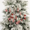 Christmas Candy Ornament Set 15 Pcs Plastic Pinecone Candy Cane