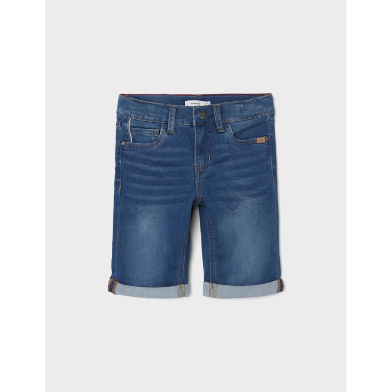 NAME IT Men's Shorts, Medium blue (medium blue denim)